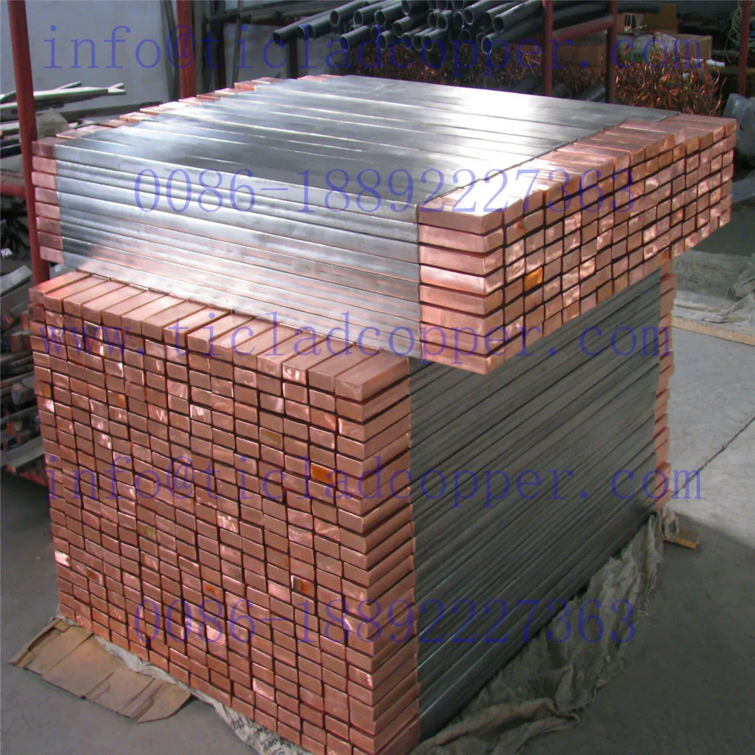 Titanium Clad Copper Bar / Ti Clad Copper Bar for Electrochemical