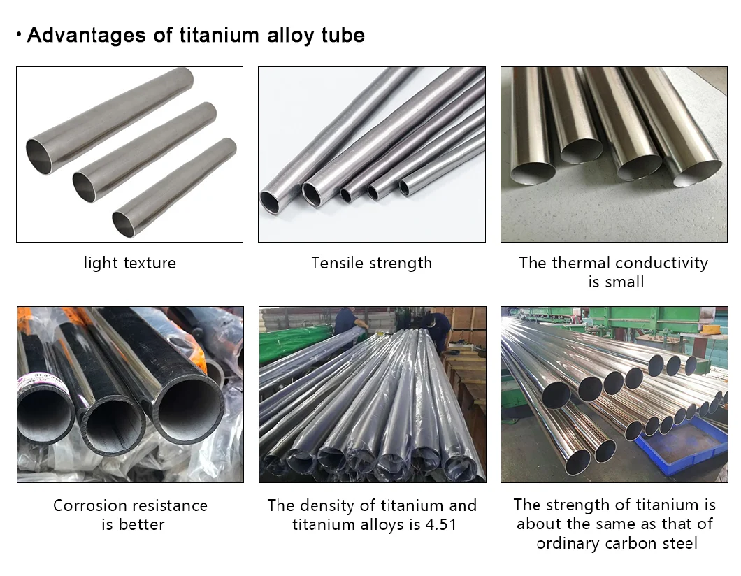 ASTM B338 B337corrosion Resistant Titanium Alloy Tubes for Petrochemical, Medical Aerospace and Other Fields