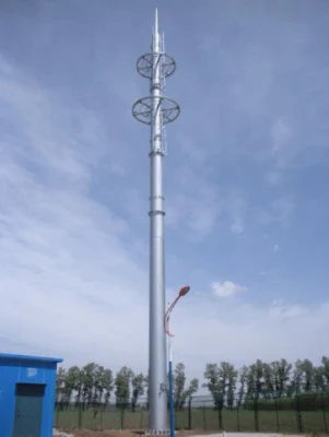 Venda imperdível torre de aço pólo de comunicação torre de antena galvanizada de alta qualidade tubo único torre de comunicação monopolo