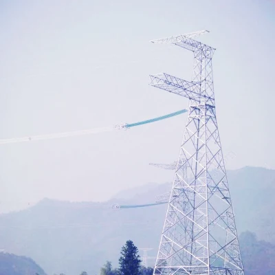 Torre de linha de transmissão de terminal de energia elétrica de 132kv, preço de torre de transmissão de energia
